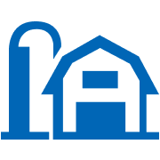 barn and silo icon