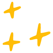Three sparkles icon
